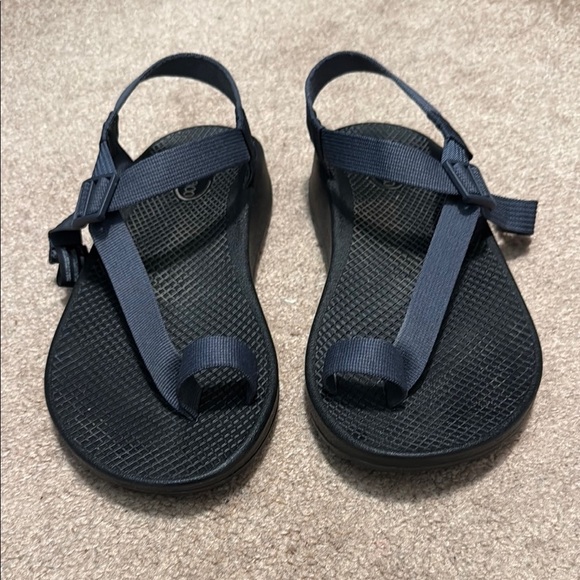 Chaco Blue and Black Adventure Sandals - Picture 2 of 6
